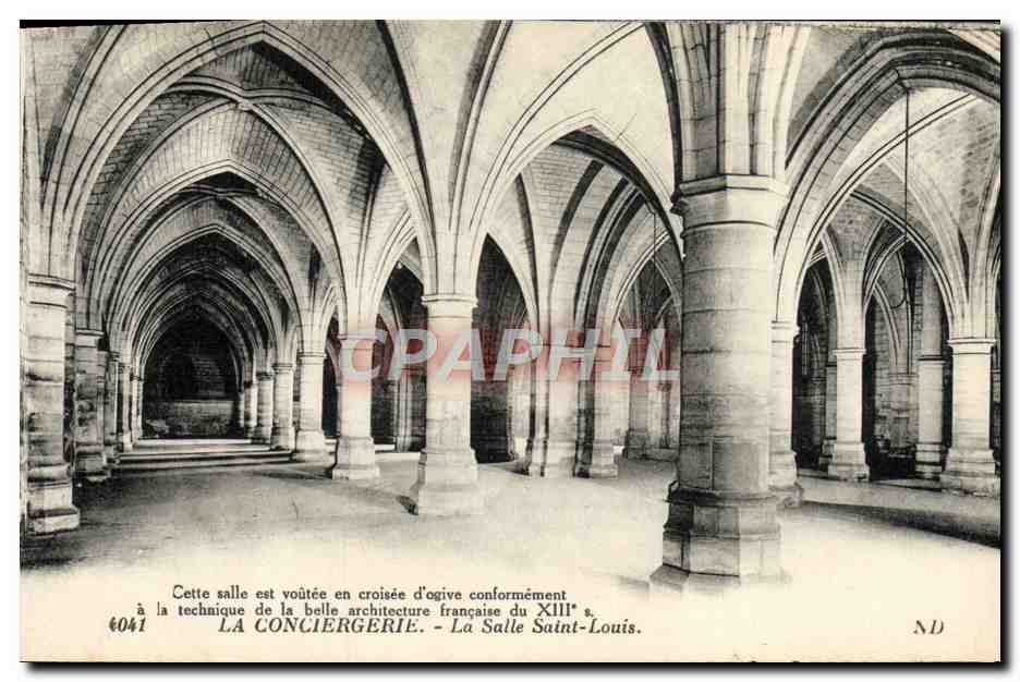 CPA Paris La Conciergerie La Salle Saint Louis