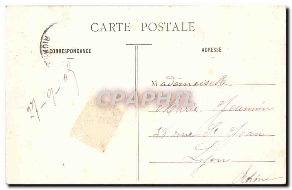 CPA Paris Le Rond Point Des Champs Elysees — Rückseite