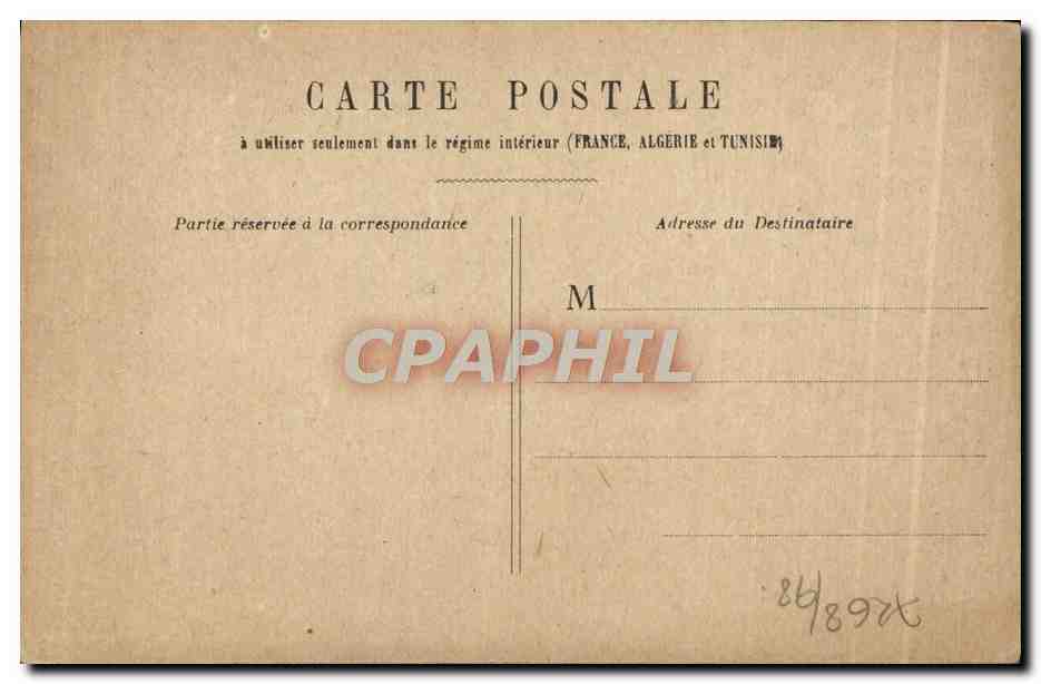 CPA Paris Chambre Des Deputes — Verso