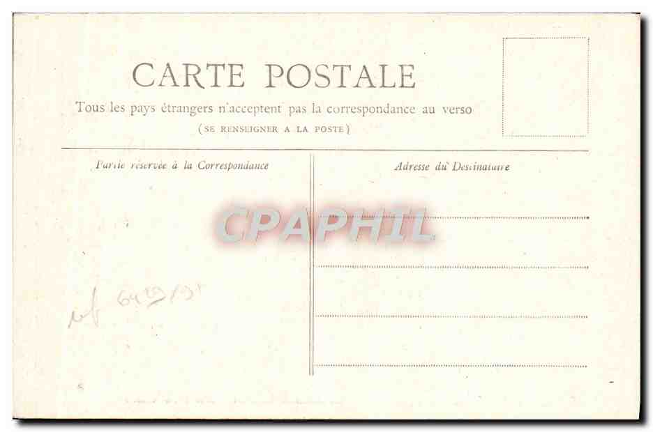 CPA Paris Belvedere Des Buttes Chaumont — Verso