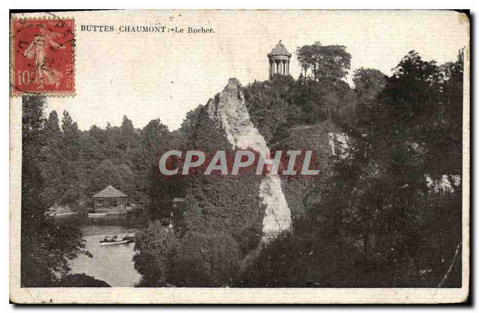 CPA Paris Les Buttes Chaumont Le Rocher