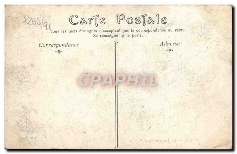 CPA Paris La Fontaine De Saint Sulpice — Verso