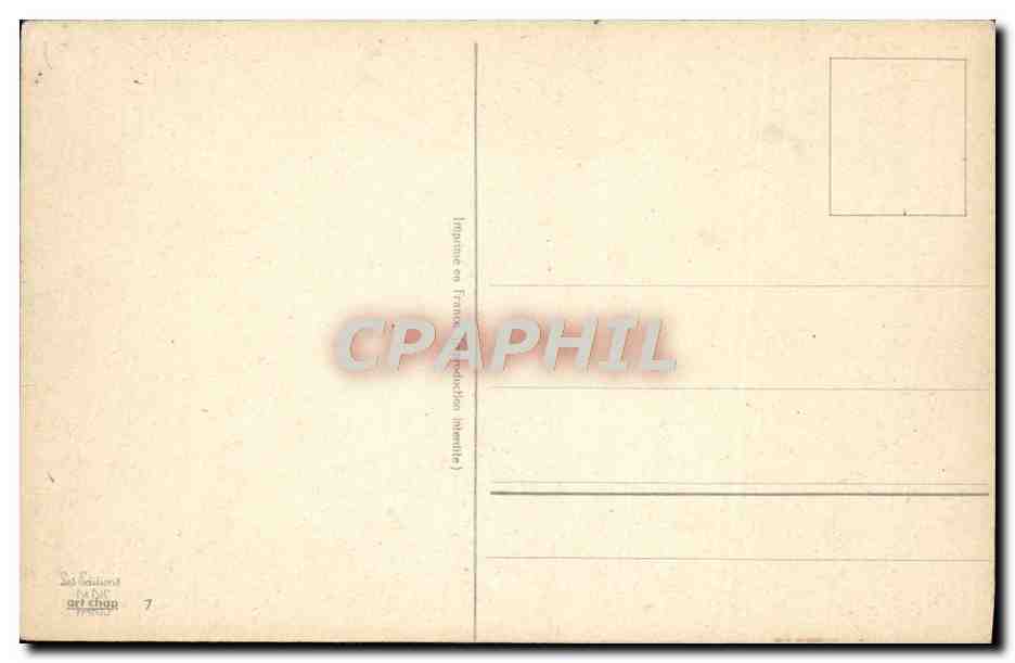CPA Fantaisie Bateau — Rückseite