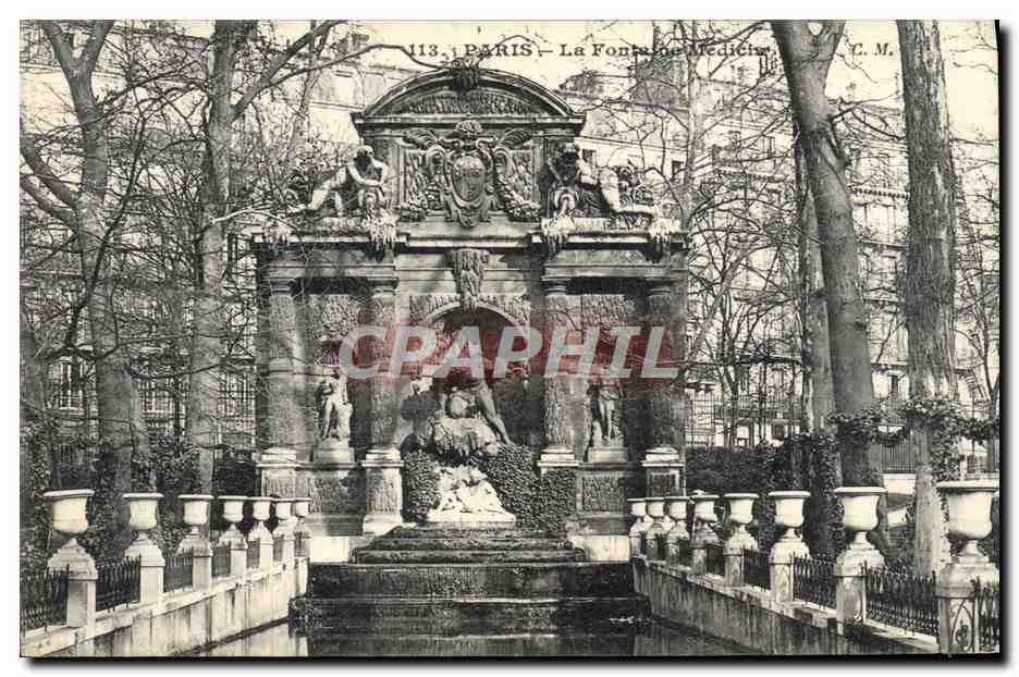 CPA Paris La Fontaine De Medicis