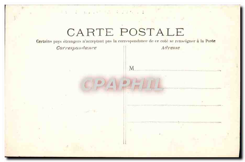 CPA Paris La Fontaine De Medicis — Rückseite