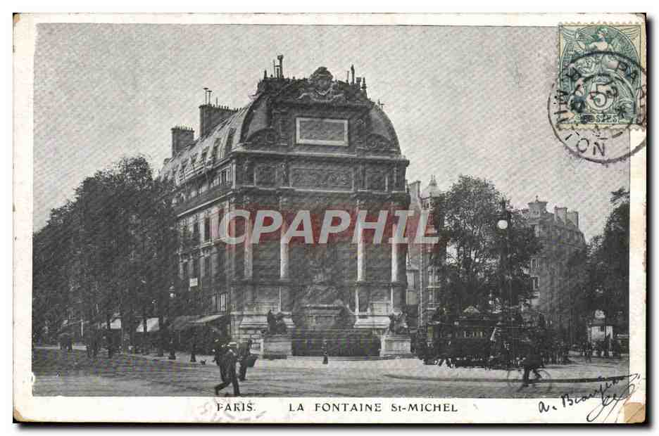 CPA Paris La Fontaine St Michel