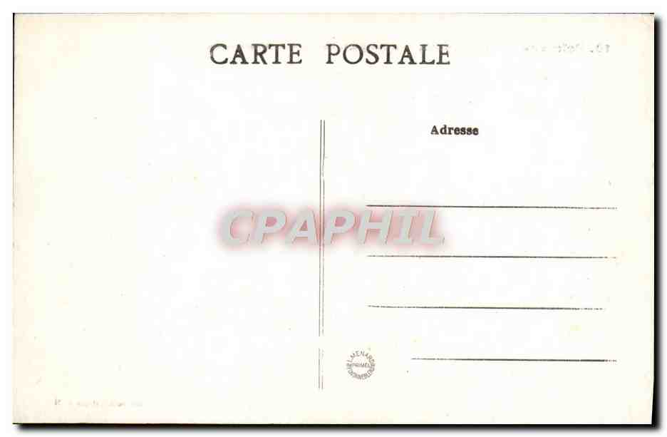 Palais de Fontainebleau — L'Étang des Carpes et le Musée Chinois — Collection Artistique L.M. — Verso