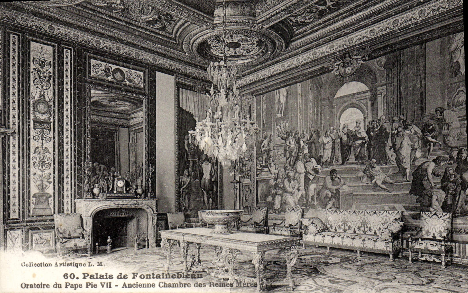 Palacio de Fontainebleau — Oratorio del Papa Pío VII — Antigua Sala de las Reinas Madres — Colección Artística L. M.