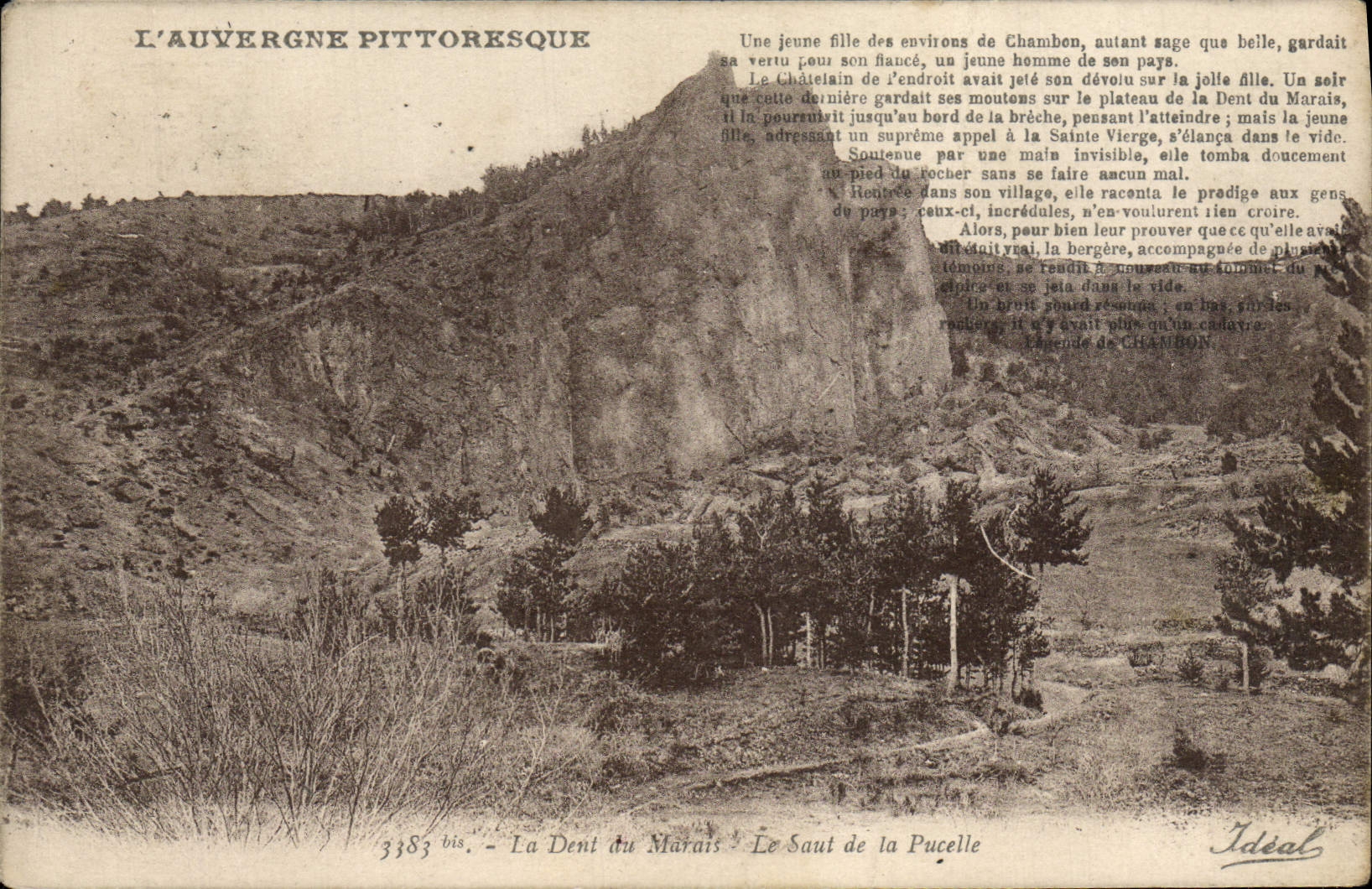 La Dent du Marais — Le Saut de la Pucelle — Idéal, n° 3383 bis