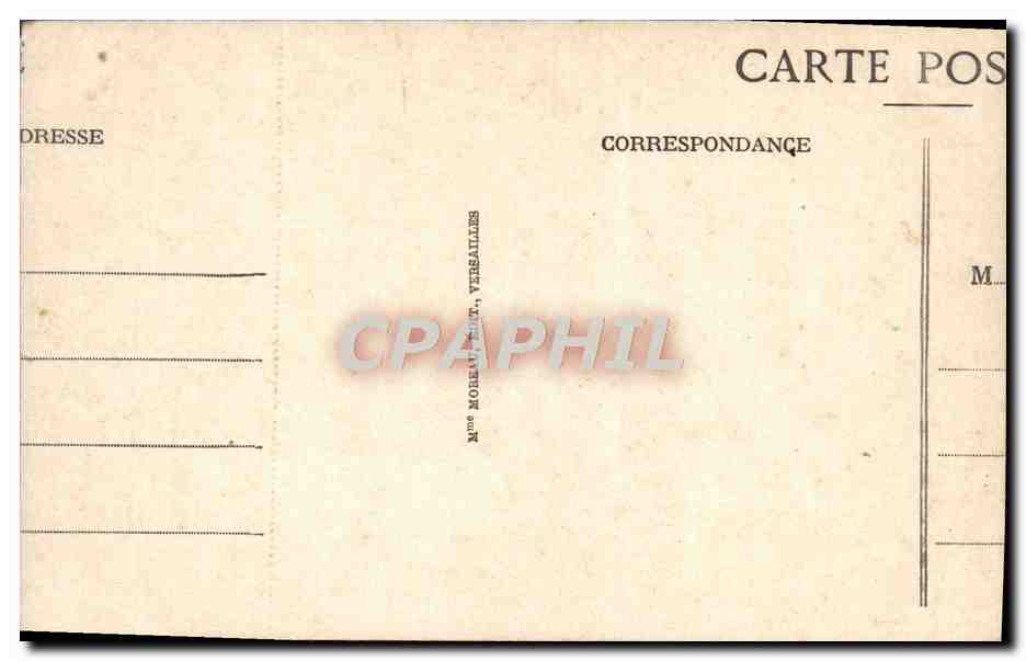 CPA View on The Gordens Parc De Versailles — Verso