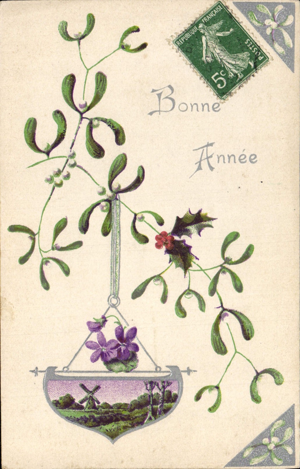 CPA Fantaisie Fleurs