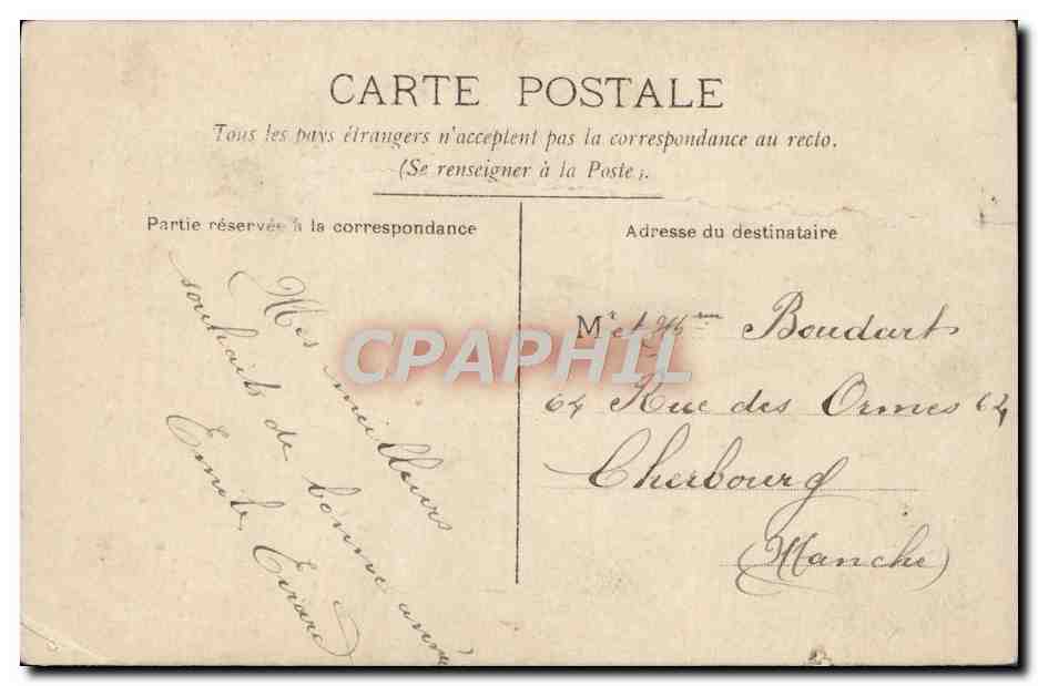 CPA Fantaisie Homme Bateau Marin  — Rückseite