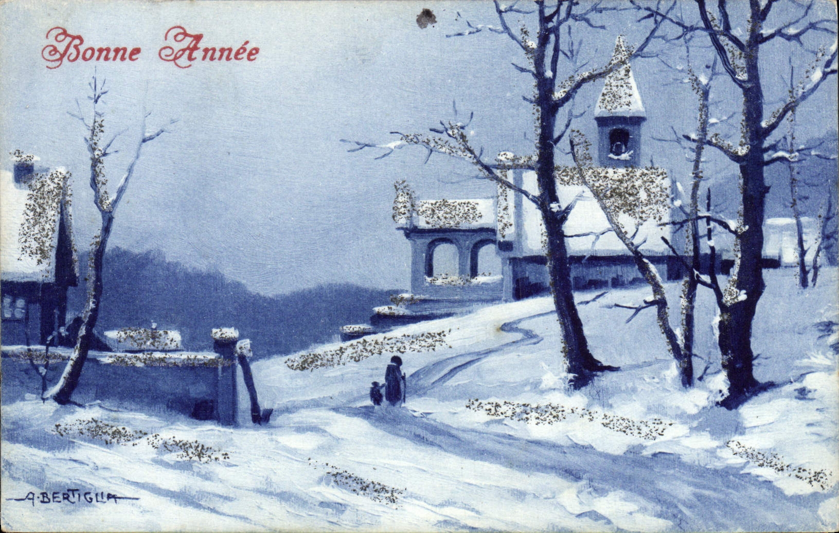 CPA Fantaisie Bonne annee
