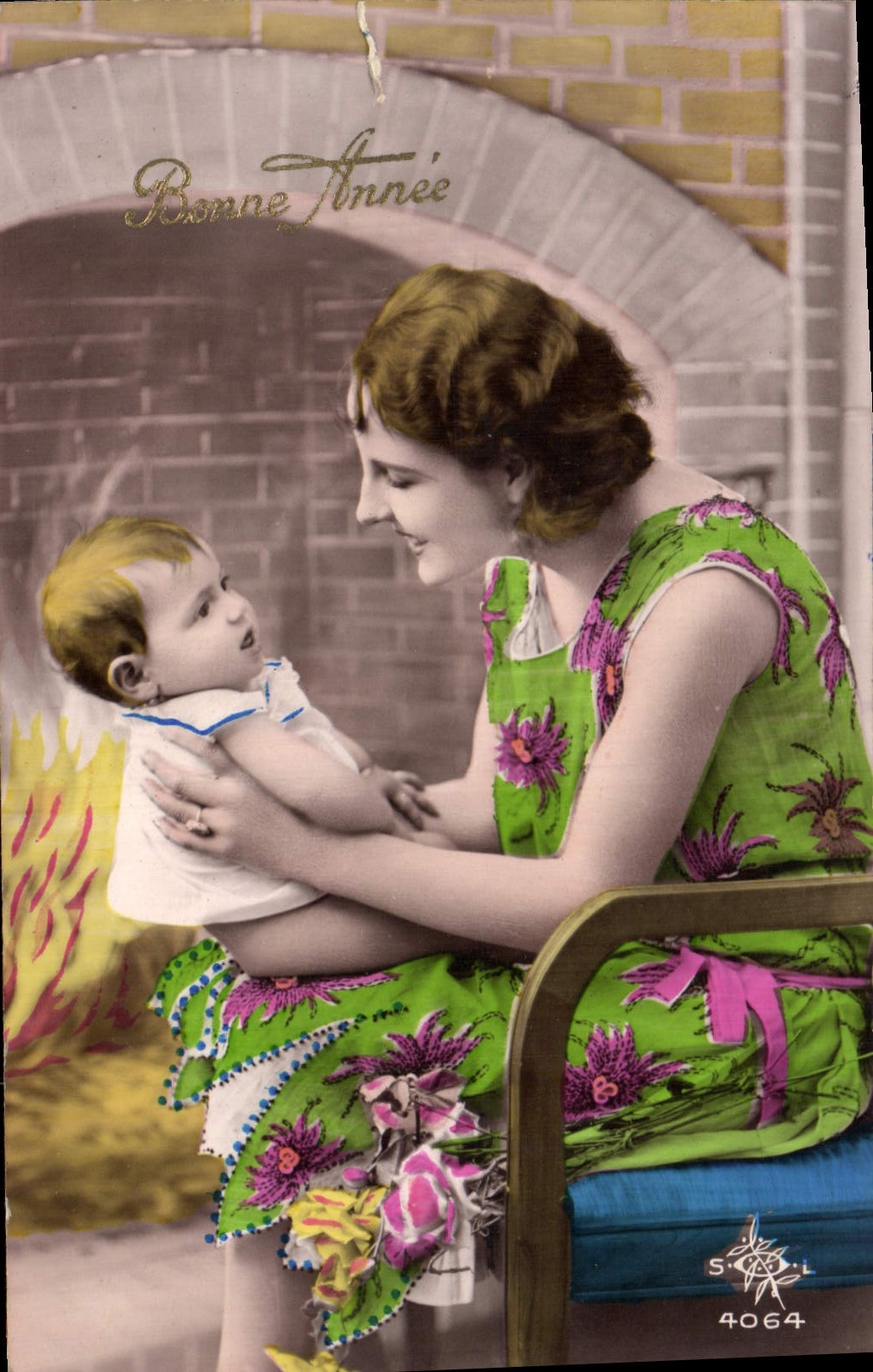 CPA Fantaisie Femme Enfant Bebe