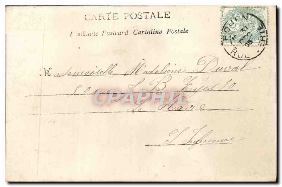 CPA Fantaisie Femme — Rückseite