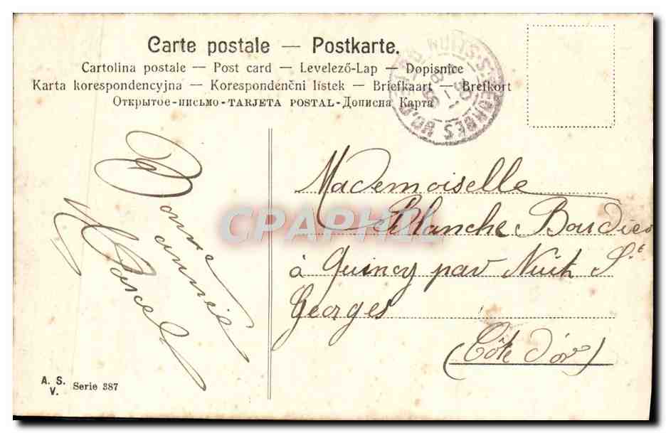 CPA Fantaisie Bonne annee — Rückseite