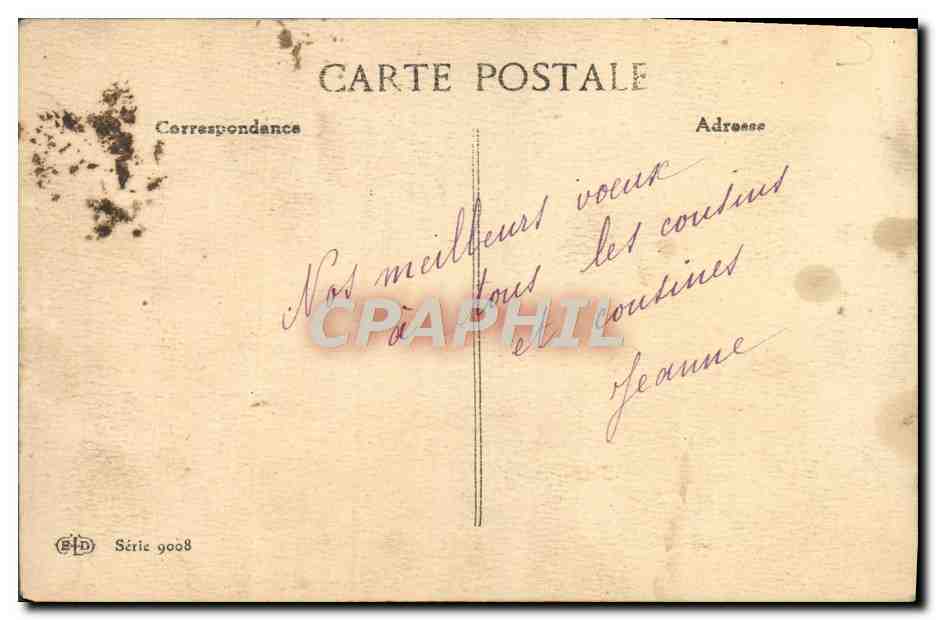 CPA Fantaisie Bonne annee — Rückseite