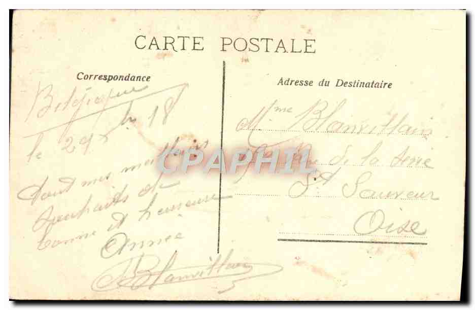 CPA Fantaisie Femme — Rückseite