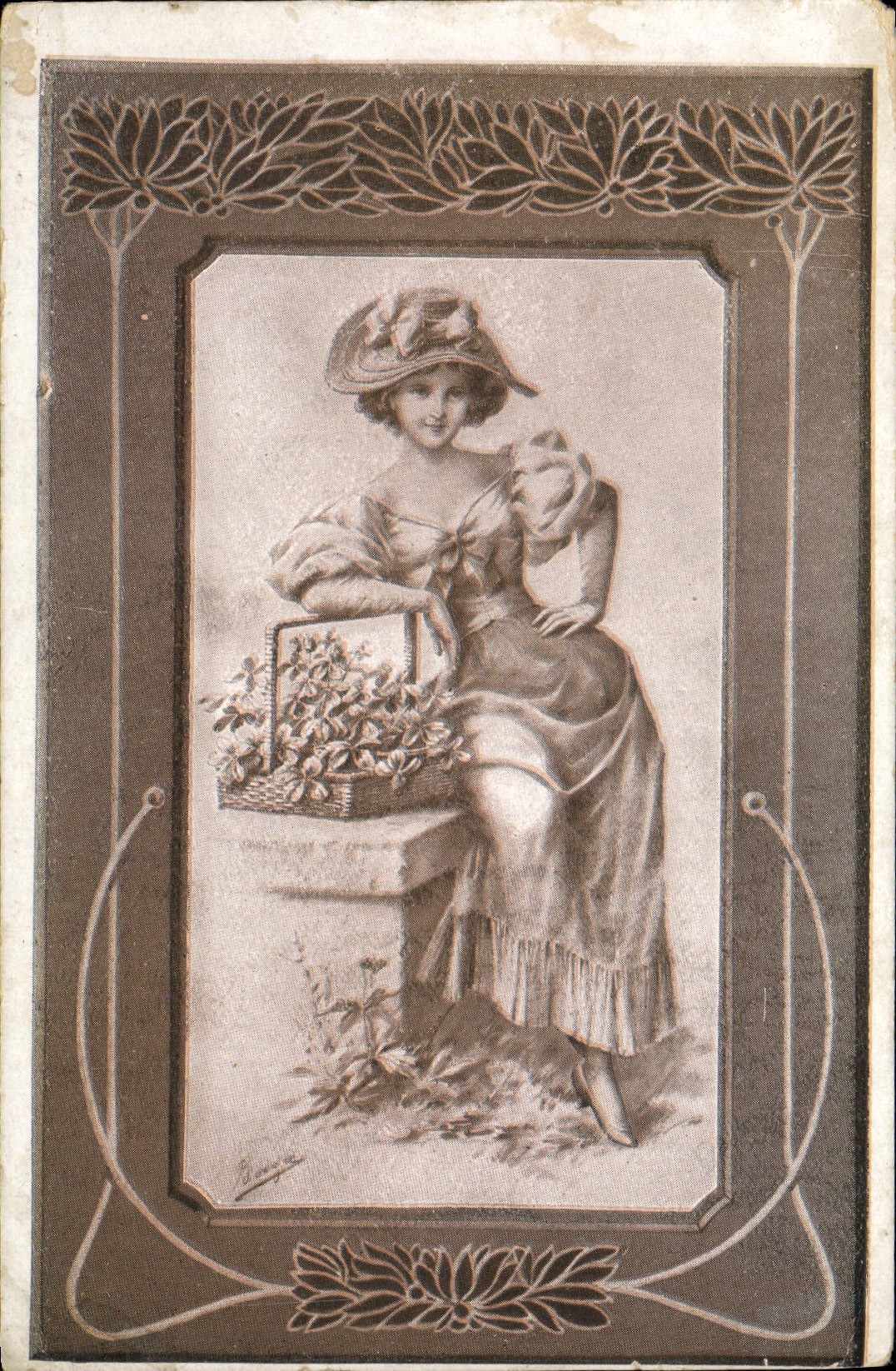 CPA Fantaisie Femme
