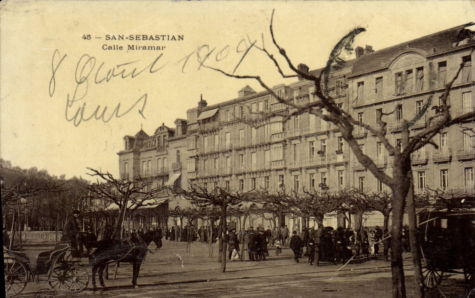 CPA San Sebastian Calle Miramar