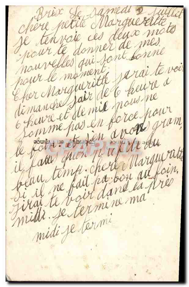 CPA Fantaisie Femme — Rückseite