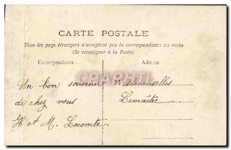 CPA Fantaisie Femme — Verso