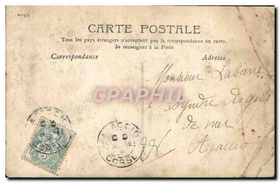 CPA Fantaisie Femme — Verso