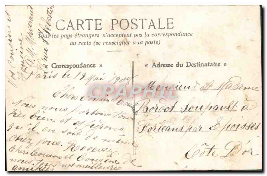 CPA Fantaisie Enfants — Verso
