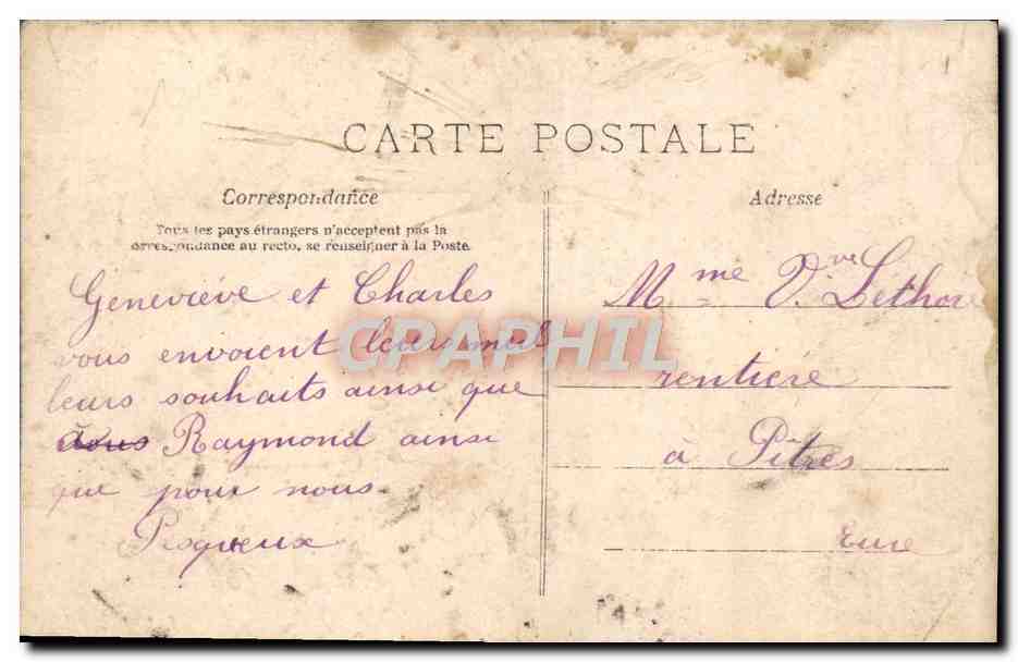 CPA Fantaisie Enfant — Rückseite