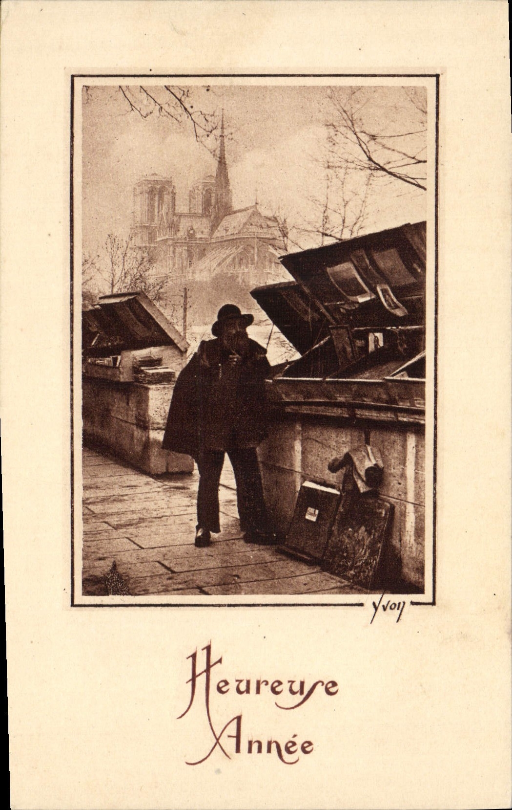 CPA Fantaisie Paris Notre Dame Bouquiniste