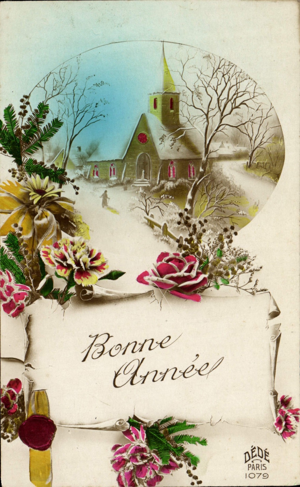 CPA Fantaisie Bonne annee