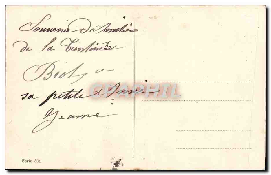 CPA Fantaisie Bonne annee Fleurs Fer a cheval — Rückseite