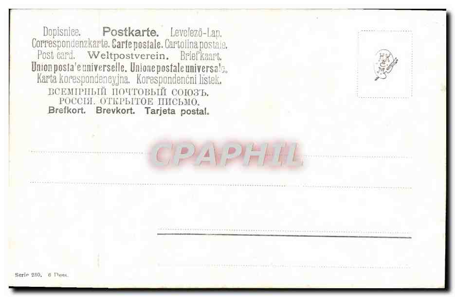 CPA Fantaisie Paysage — Rückseite