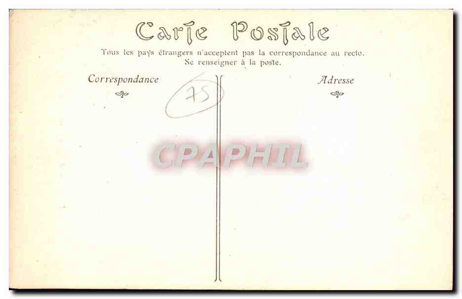 CPA Paris L'Eglise Saint Sulpice — Rückseite