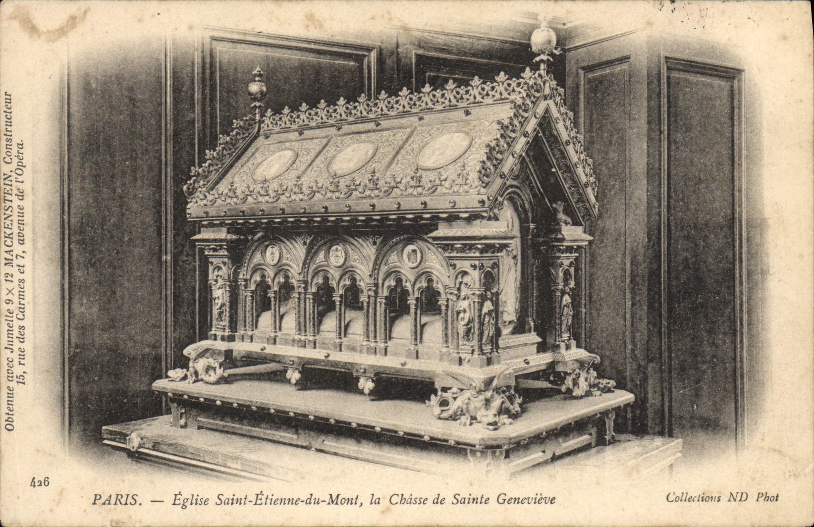 CPA Paris Eglise Saint Etienne Du Mont La Chasse De Sainte Genevieve