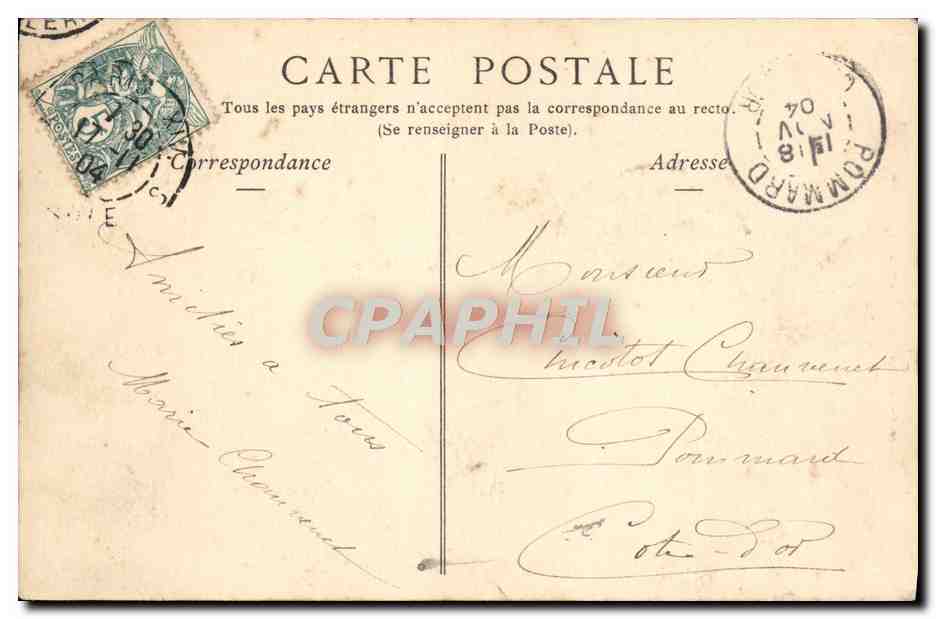 CPA Paris Eglise Saint Etienne Du Mont La Chasse De Sainte Genevieve — Rückseite