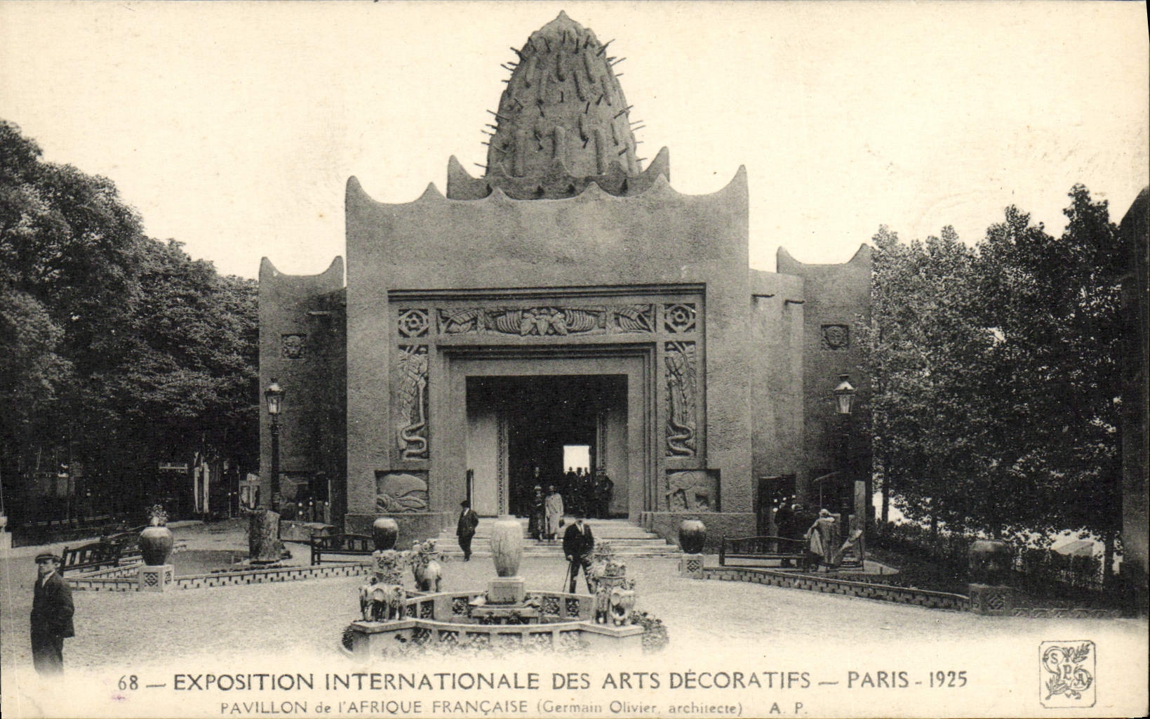CPA Exposition Internationale Des Arts Decoratifs Paris 1925 Pavillon de l'Afrique Francaise 