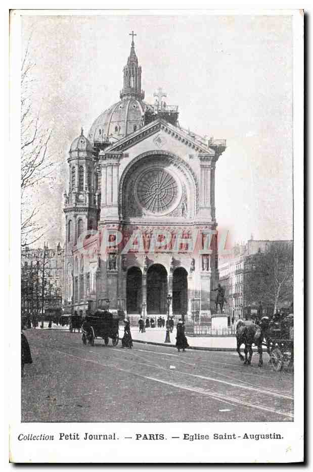 CPA Paris Eglise Saint Augustin