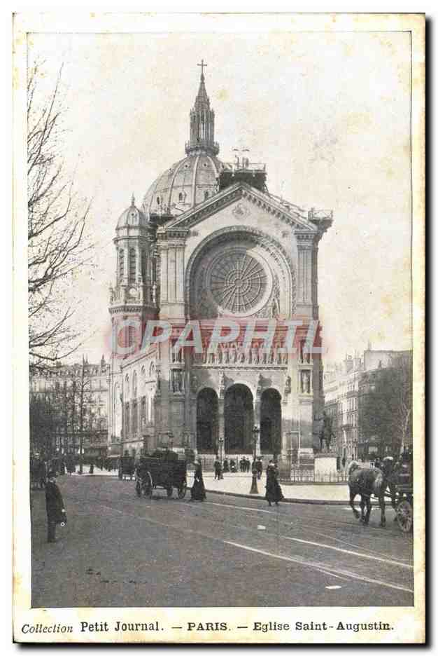 CPA Paris Eglise Saint Augustin