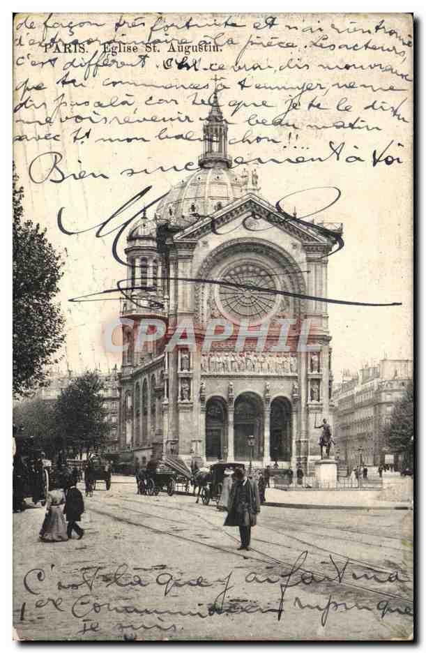CPA Paris Eglise St Augustin