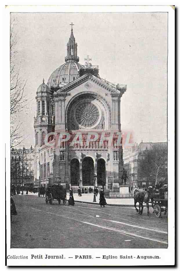 CPA Paris Eglise Sainte Augustin