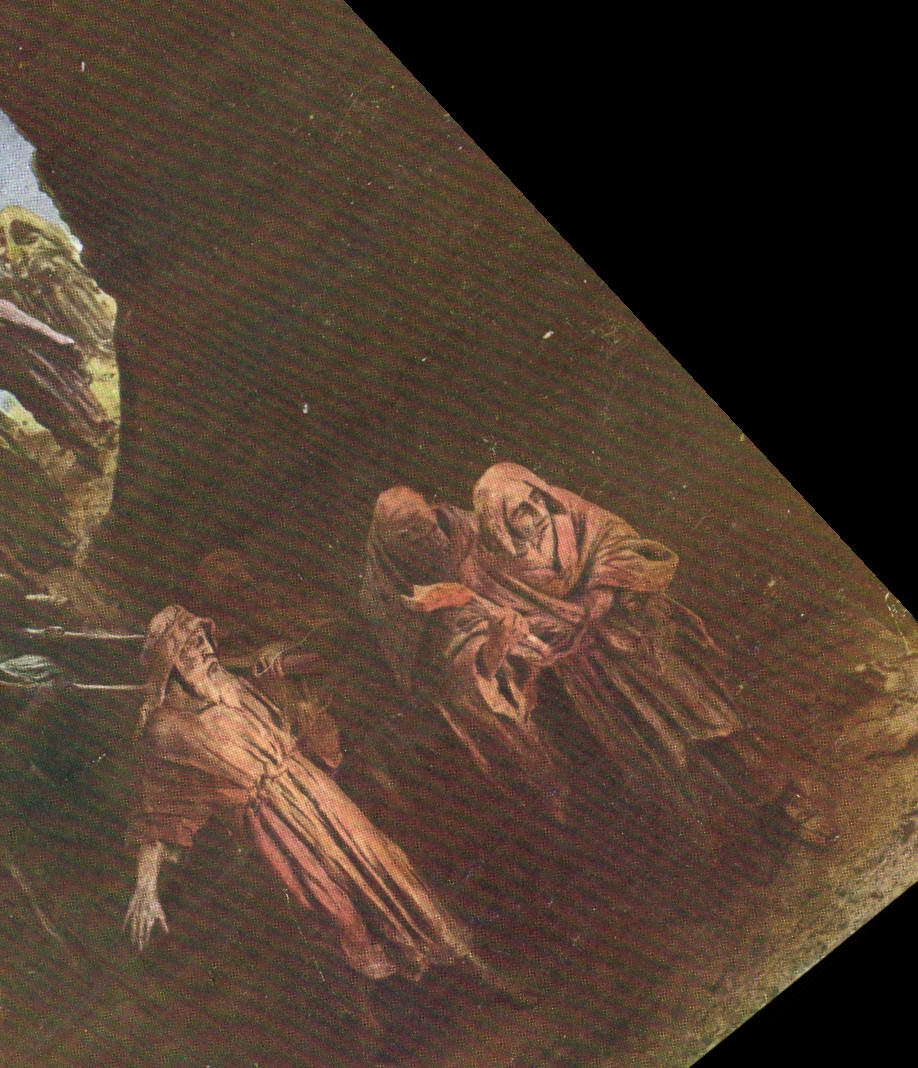 Vie du Christ par Mastroiani — N° 74 — Sépulture de Jésus — éditeur A. Noter, Paris 1911