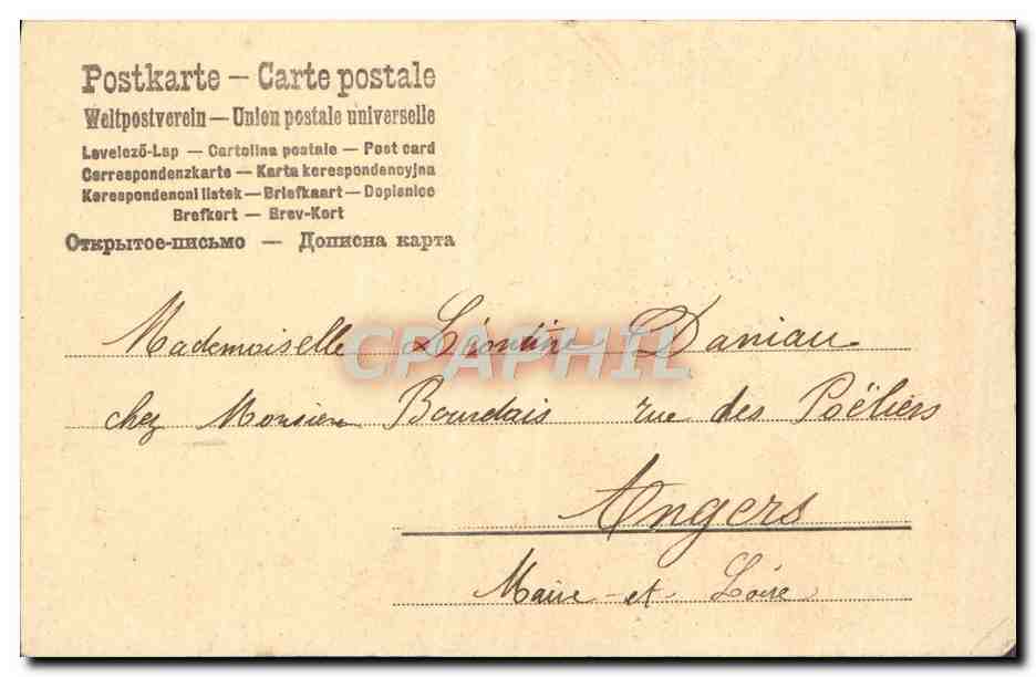 CPA Fantaisie Femme — Verso
