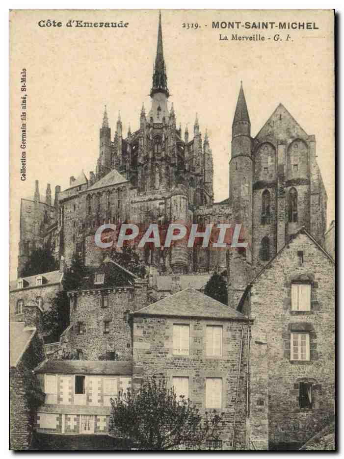 CPA Cote d'Emeraude Mont Saint Michel La Merveille
