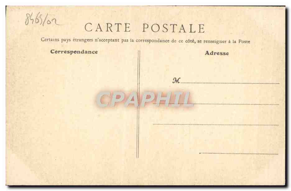 CPA Mont Saint Michel Cote Est Pris Des Remparts — Verso