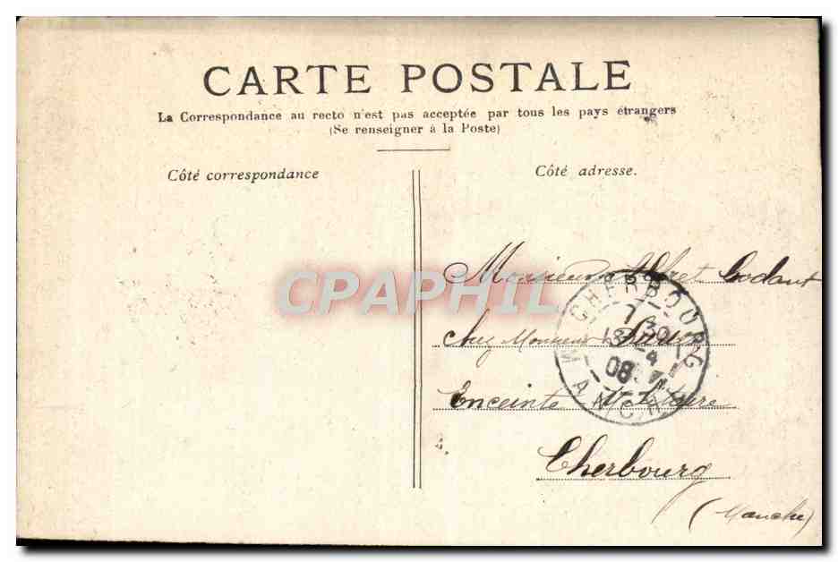 CPA Versailles Le Bassin Du Latone — Verso