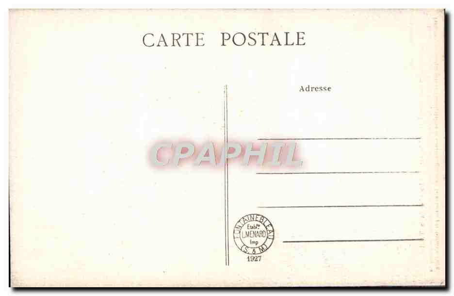 Palazzo di Fontainebleau — Cappella della Trinità — Collezione Artistica L. M. — Verso
