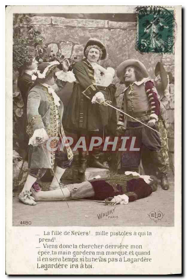 Scène de comédie — La fille de Nevers — éditeur Walery, n°4480