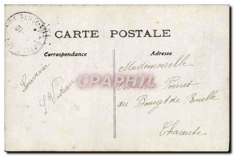 Scène de comédie — La fille de Nevers — éditeur Walery, n°4480 — Verso