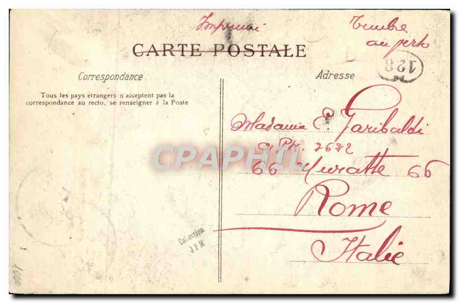 CPA La Normandie Etudes De Costumes La Bourgogne Folklore  — Verso